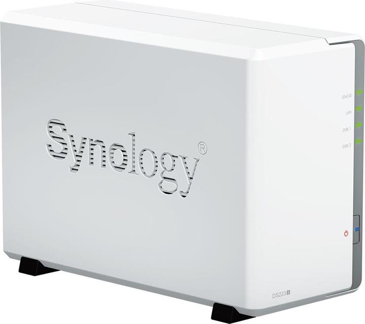Actual product image Synology DS223j 2Bay 8TB NAS with 2x 4TB HAT3300-4T HDD (2 x 4 TB)