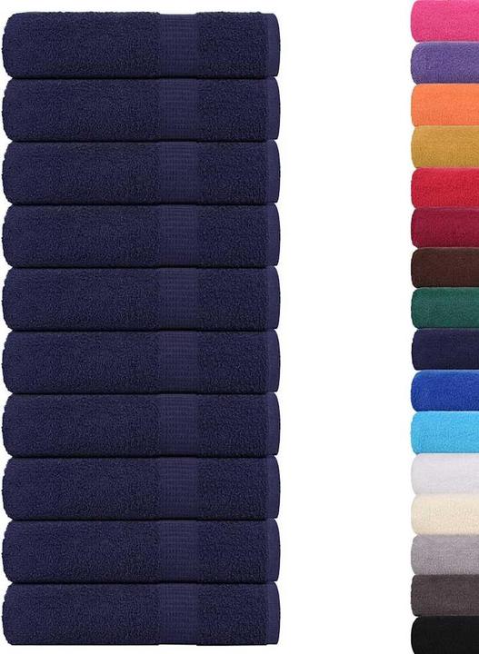 Immagine prodotto vidaXL Asciugamani 10 pz. Blu navy 50x100 cm 360 g/m² 100% cotone (50 x 100 cm)