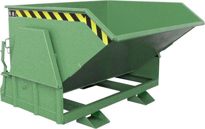 Actual product image eurokraft pro Tilting container, standard height, without chassis (1200 l)
