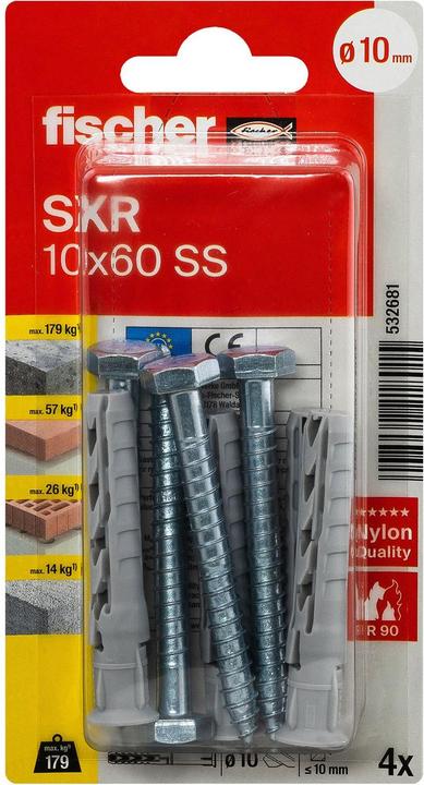 Produktbild Fischer Langschaftdübel SXR 10x60 SS K (4 Stk.)