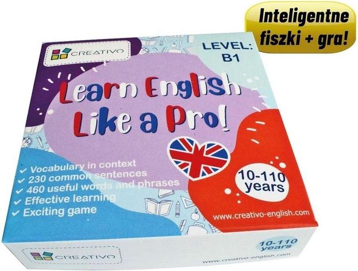 Creative Lernen Sie Englisch wie ein Profi mit Karteikarten + Spiel B1 (Inglese)