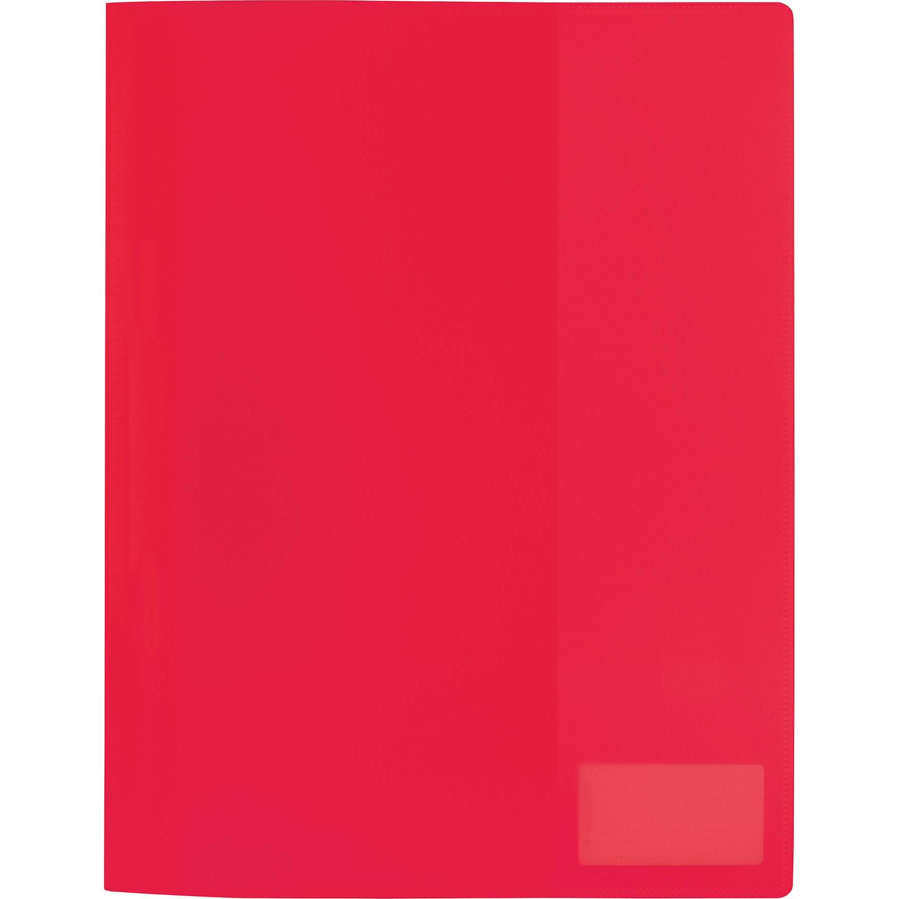 Herma, Mappe, Schnellhefter, aus PP, DIN A4, transluzent-rot (A4, 1 x)