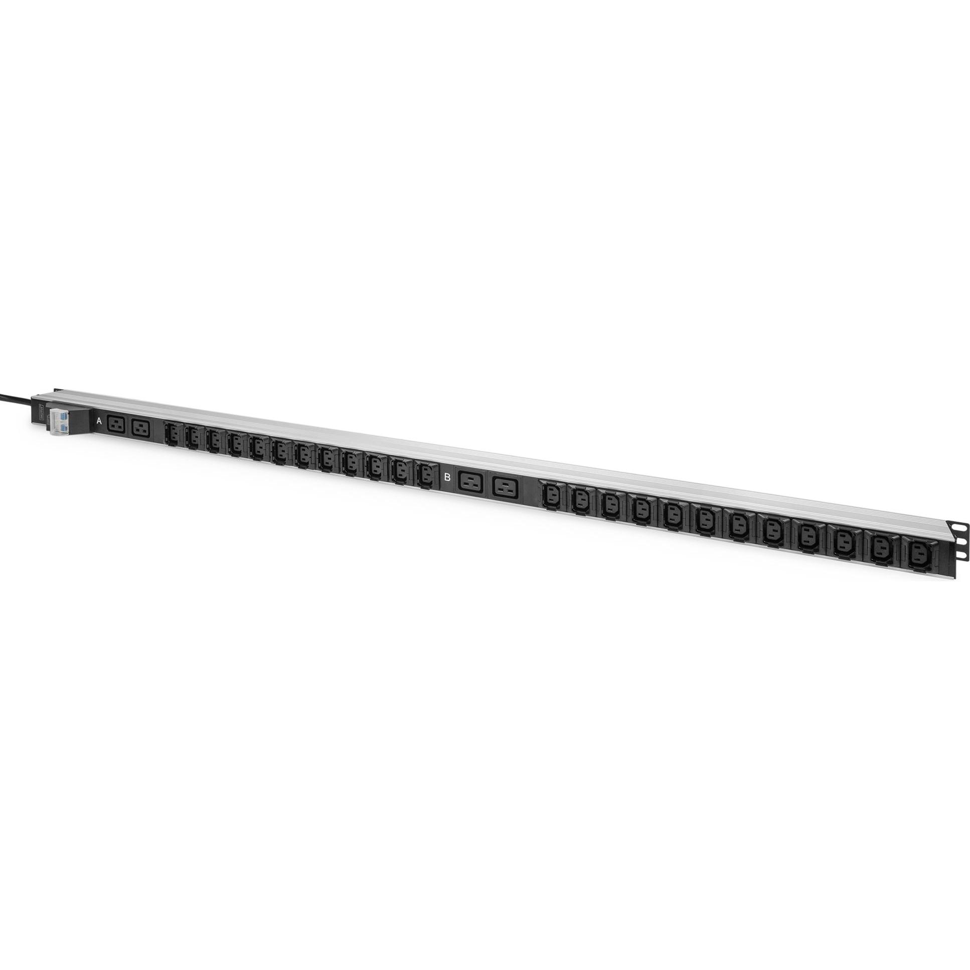 Digitus Basis IT PDU, 1-phasig 32A, 24 x C13, 4 x C19, 3 m Zuleitung, IEC 60309 32 A Stecker, USV Zubehör