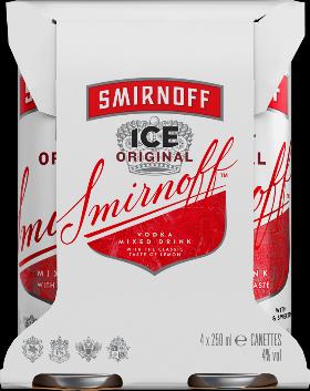 Actual product image Smirnoff Vodka Ice 4 x 0.25 l (4 x 250 ml)