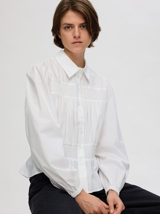 Immagine prodotto Selected Femme Top a manica lunga con lavorazione smocked (38)