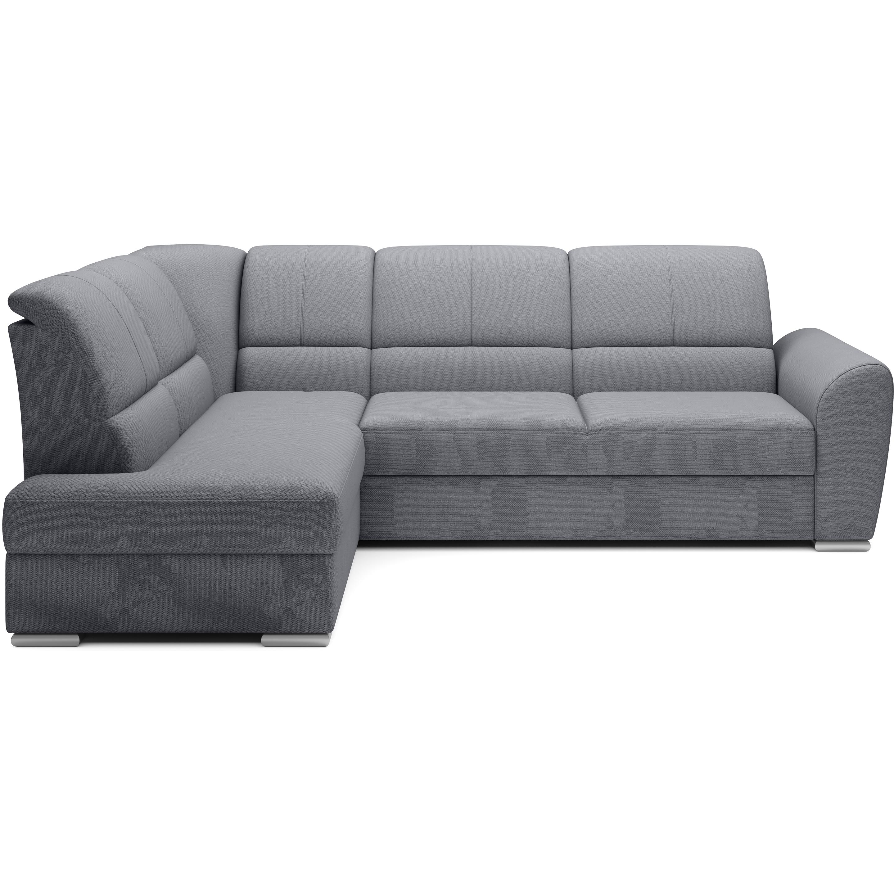 ELTAP, Sofa, Siber (Ecksofa, 3-Sitzer, Bettsofa)