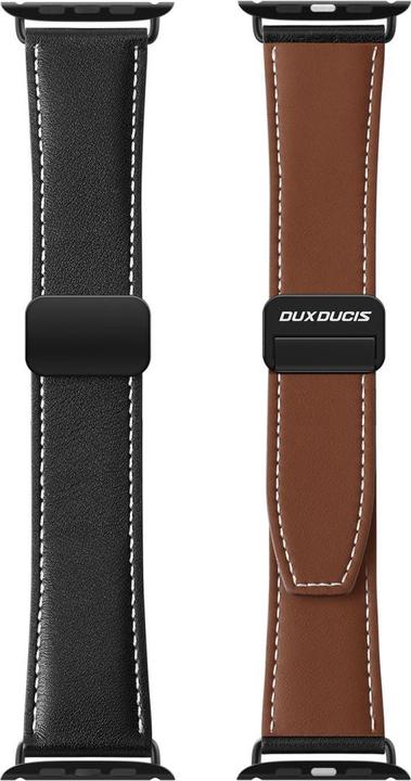 Actual product image Dux Ducis YA bracelet (42 mm, 44 mm, 45 mm, 49 mm, Genuine leather, Apple Watch Series 1, Apple Watch Series 2, Apple Watch Series 3, Apple Watch Series 4, Apple Watch Series 5, Apple Watch Series 6, Apple Watch Series 7, Apple Watch Series 8, Apple Watch Series 9, Apple Watch SE, Apple Watch Ultra, Apple Watch Ultra 2)