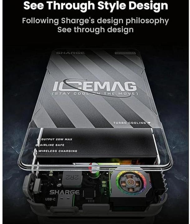 Actual product image Sharge Icemag (10000 mAh, 20 W, 37 Wh)