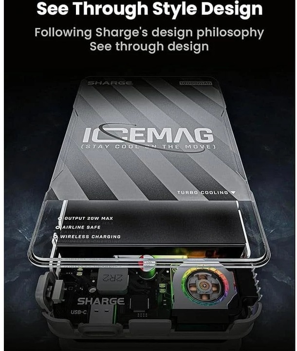 Produktbild Sharge Icemag (10000 mAh, 20 W, 37 Wh)