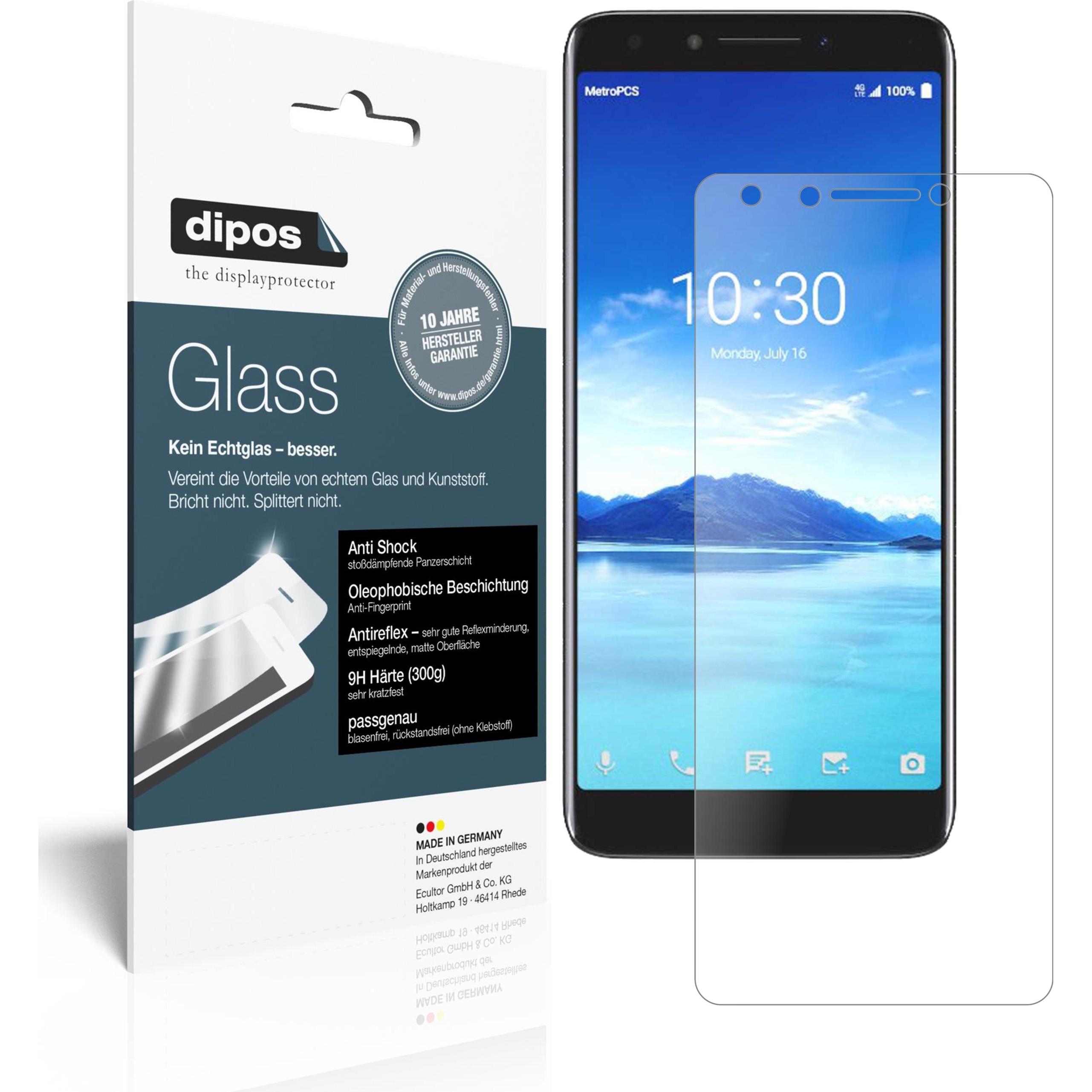 Dipos Displayschutz Anti-Shock (2 Stück, Alcatel 7), Smartphone Schutzfolie, Transparent