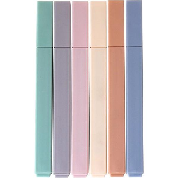 Stanger, Evidenziatori, Pastell Textmarker farbsortiert, 6 St. (6 x)
