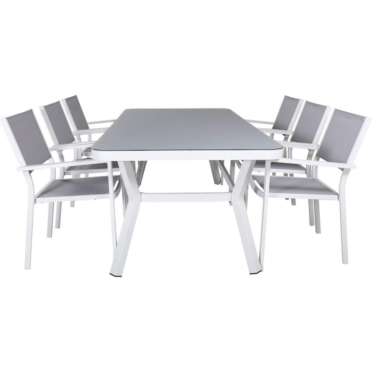 Ebuy24, Gartentisch + Balkontisch, Gartenmöbel-Set Virya (200 cm)