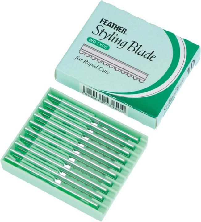 Actual product image Feather Razor-W Styling Blade Shaver Blade Spares (50 x)