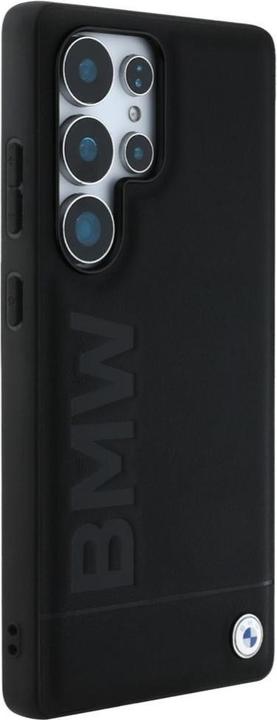 Image du produit BMW Leather Big Wordmark Case for Samsung Galaxy S25 Ultra - Black (Samsung Galaxy S25 Ultra)