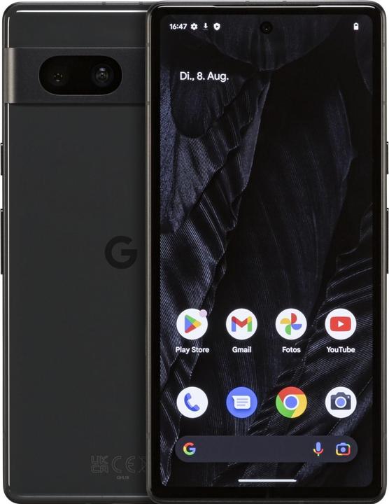 Productafbeelding Google Pixel 7a (128 GB, Houtskool, 6.10", SIM + eSIM, 64 Mpx, 5G)