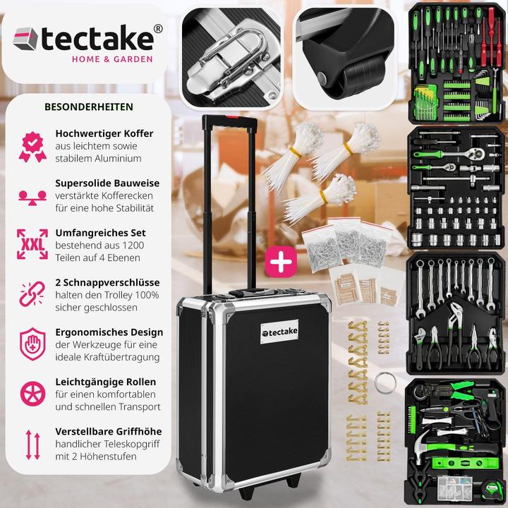 Actual product image tectake Trolley Tool Case (1200 pieces)