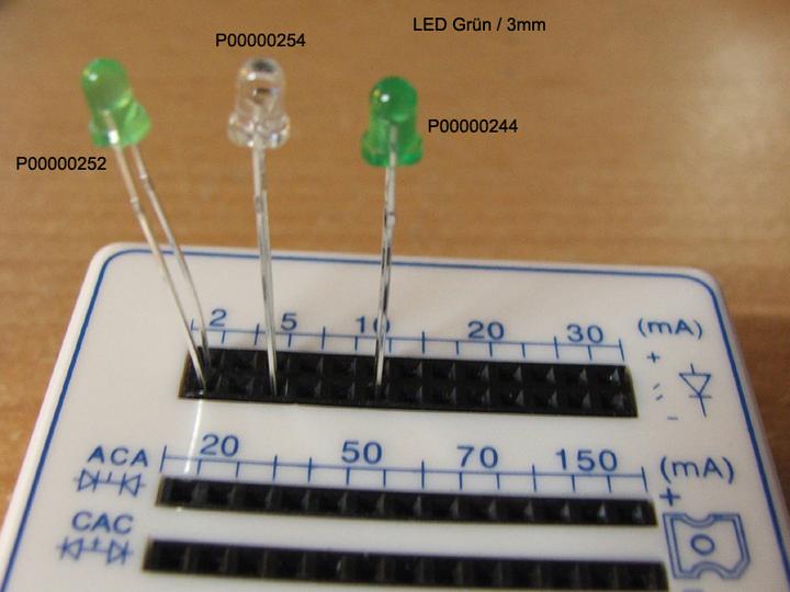 Actual product image OEM Super Bright LED Green 3mm