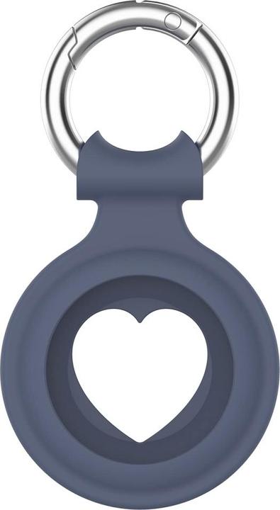 Productafbeelding Screenguard Apple Airtag Vloeibaar Silicone Hart-Hoesje met Hanger
