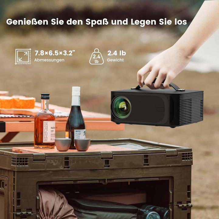 Image du produit ‎onoayo ‎ONO3 Pro Smart Beamer mit Dolby Audio, 1500 ANSI Lumen (4K, 1500 lm)