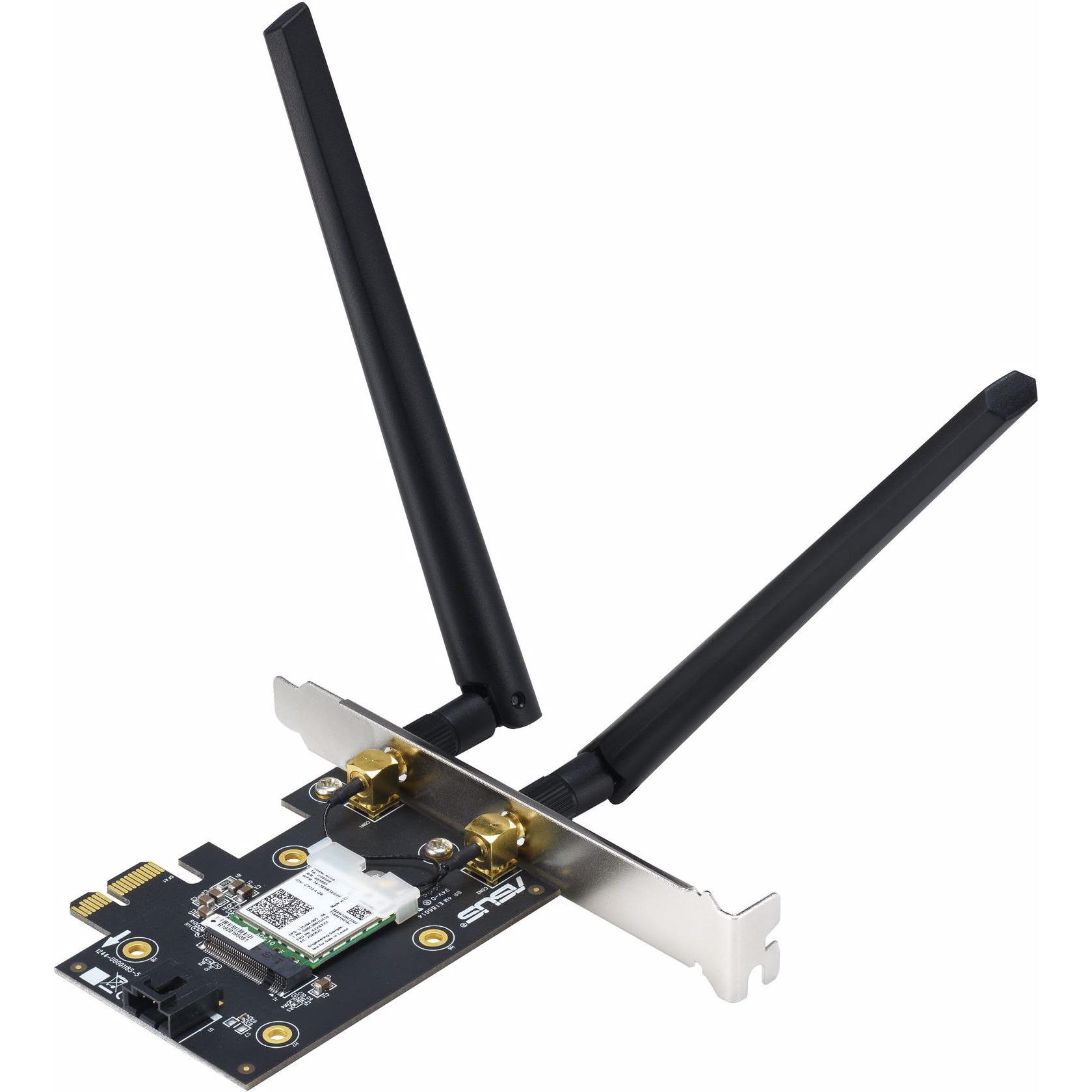 ASUS PCE-AX3000 (PCI Express 1.0), Netzwerkkarte, Schwarz