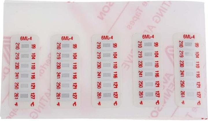 RS PRO Autocollant de température 99-127°C