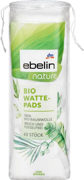 Actual product image dm ebelin Organic cotton pads