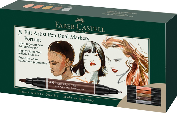 Actual product image Faber-Castell Pitt Artist (Multicoloured, 5 x)