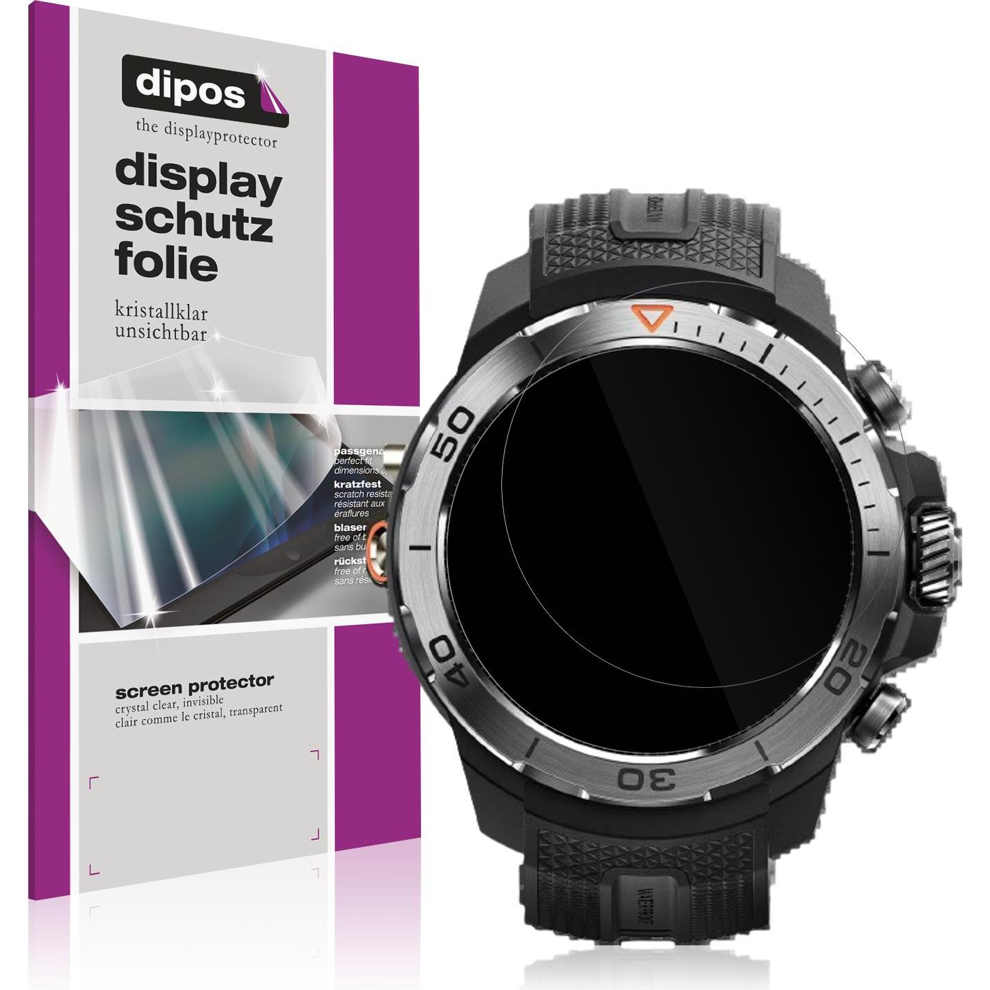 Dipos Schutzfolie Klar für Xiaomi Mibro GS Explorer, Smartwatch Schutzfolie, Transparent