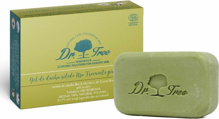 Image du produit Dr. Tree Gel douche solide bio pour peau sensible à l'huile de jojoba 120g