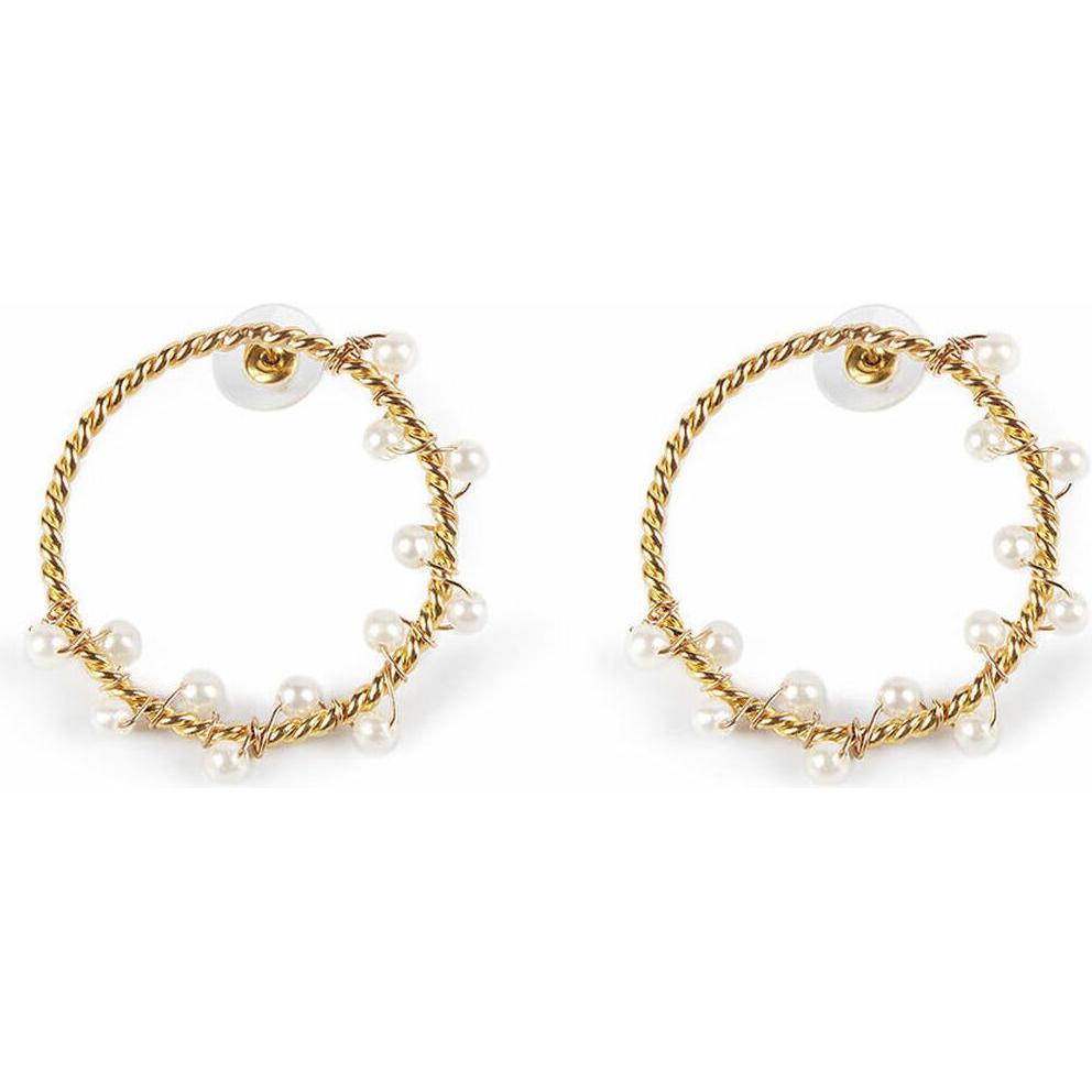 Shimano, Orecchini, SHIMA pendientes oro brillo 1 u, (Ottone placcato oro)