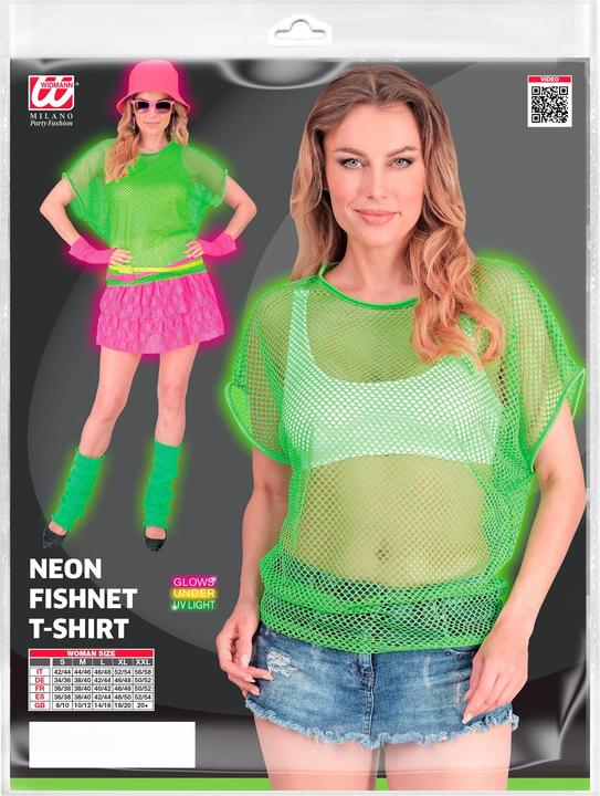 Produktbild Widmann Neon Grünes Netzshirt kurze Ärmel (L)