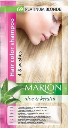Produktbild Marion Shampoo Colouring 4-8 Wash 69 Platinumonde 40Ml (40 ml, Flüssiges Shampoo)