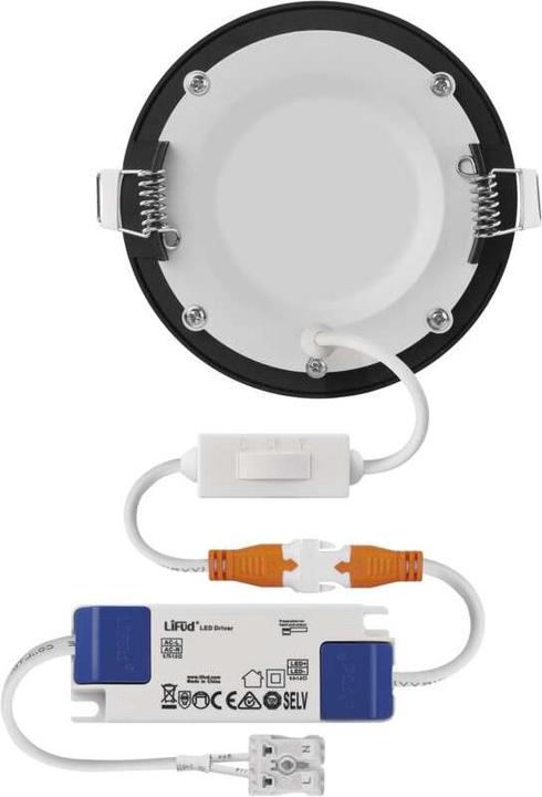 Immagine prodotto Emos NEXXO luce LED da incasso, rotonda, nera, 7W, con Change CCT (480 lm)