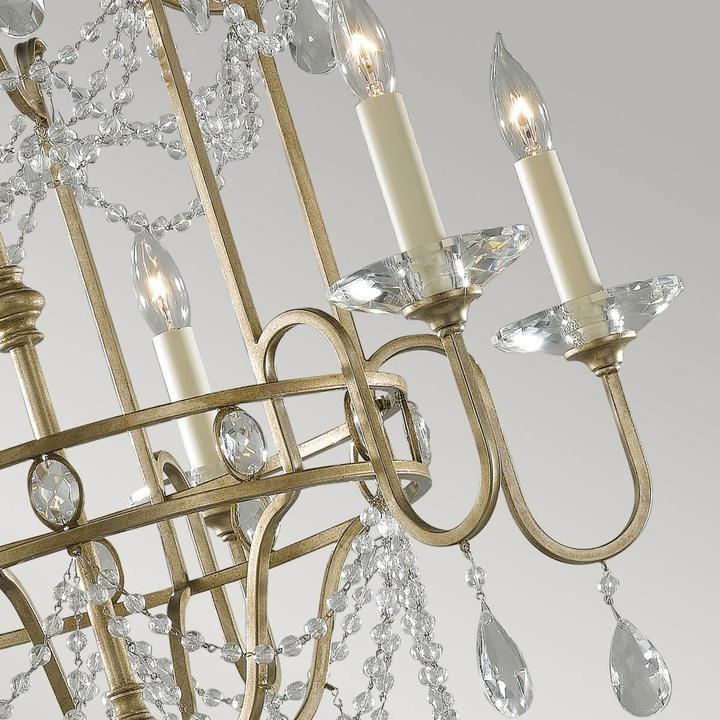 Produktbild Elstead Lighting Gianna Kronleuchter E14 6-fach Vergoldetes Silber (66.70 cm)