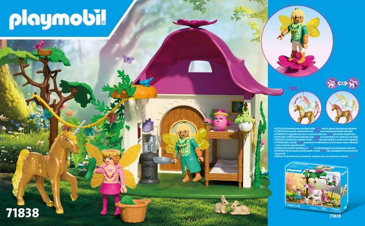 Actual product image Playmobil 71838 Gemütliches Feenzuhause mit Goldeinhorn und Stall (71838, Playmobil Princess Magic)