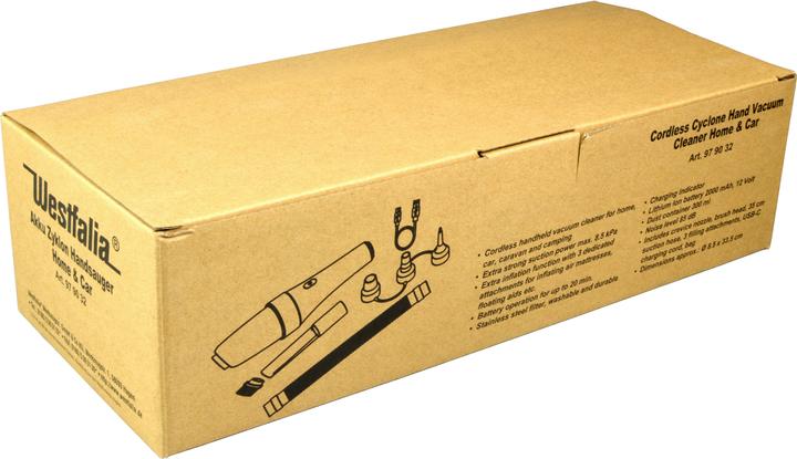 Produktbild Westfalia Akku Zyklon Handsauger Home & Car 12Volt, 9-teilig, Saug- und Blasfunktion