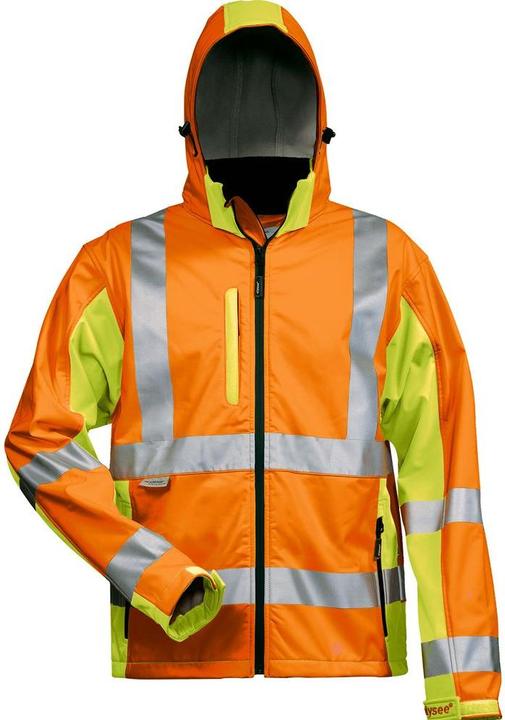 Actual product image Elysee High-visibility soft shell jacket JIM size XXL yellow/orange 100% PES (XXL)