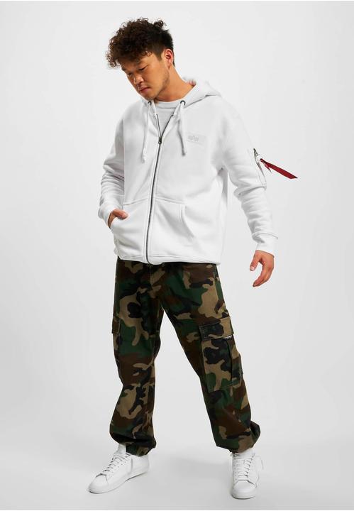 Image du produit Alpha Industries Sweat à capuche zippé imprimé dans le dos (M)