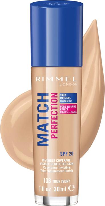 Produktbild Rimmel London Match Perfection SPF20 (103 True Ivory)