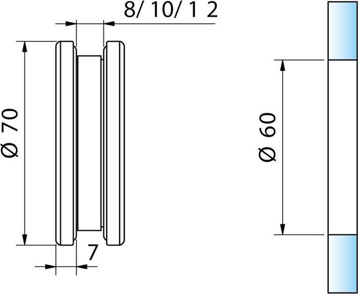 Pauli+Sohn Schiebetür-Muschelgriff 32028