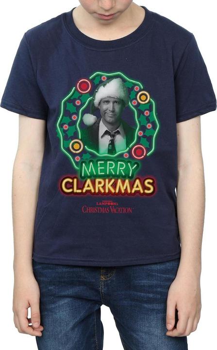 Actual product image National Lampoon´s Vacation Boys Greyscale Clarkmas T-Shirt (116)