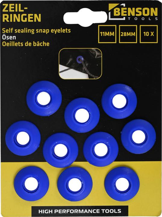 Immagine prodotto Occhielli per teloni, blu - 10 pezzi