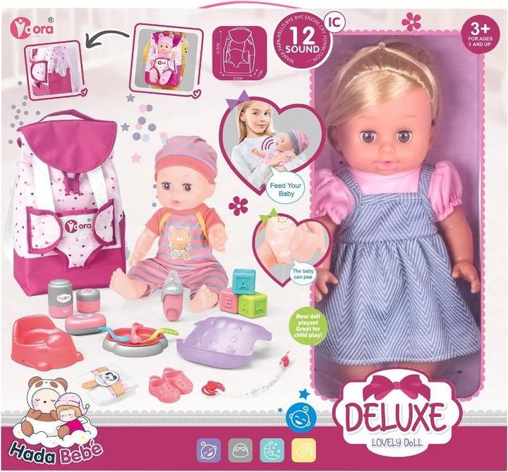 Produktbild Nenurodyta 14in Doll Backpack Set With Drink /Pee