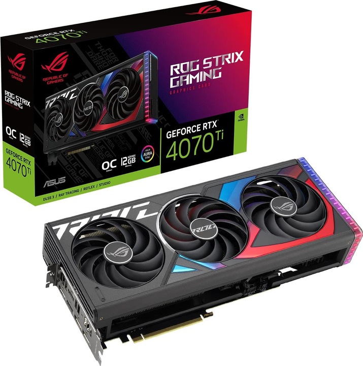 Actual product image ASUS ROG STRIX GeForce RTX 4070 Ti OC EDITION (12 GB)