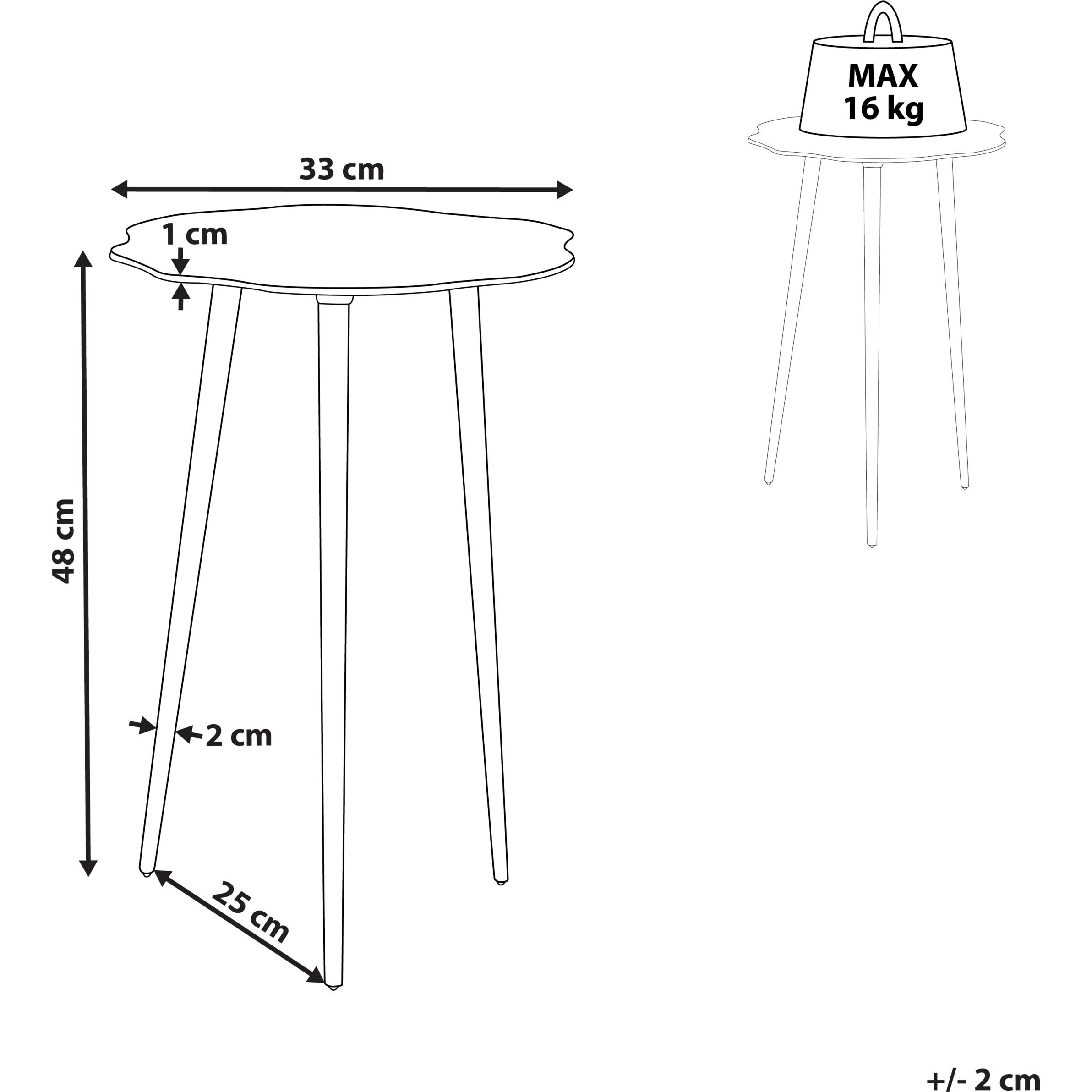 Thumbnail - Beliani, Couchtisch + Beistelltisch, Munnar (33 x 48 cm)