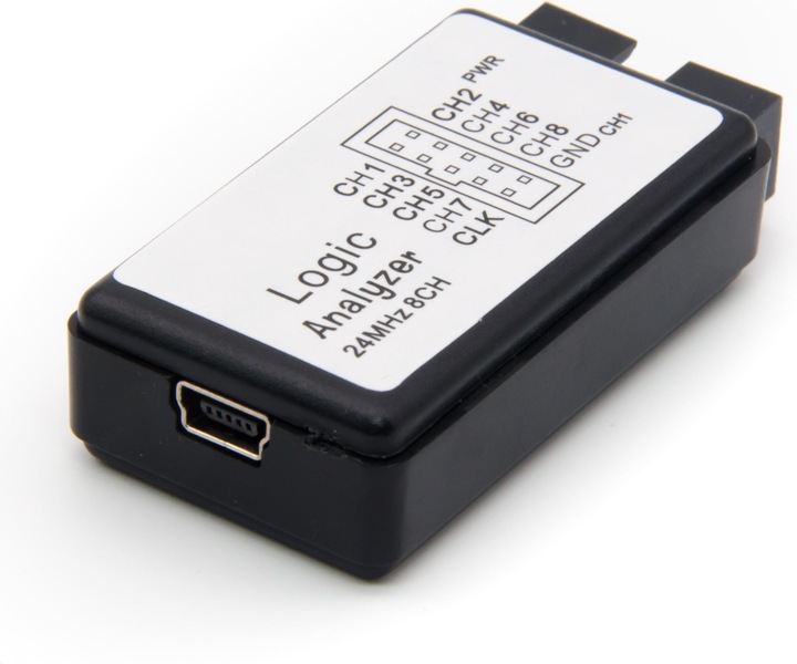 Actual product image Purecrea USB Logic Analyzer 8 Channel 24MHz