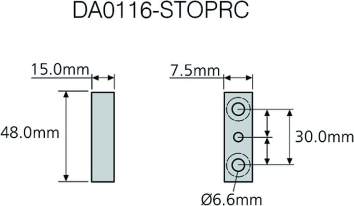 Image du produit Accuride Rail linear L/B/H 2400/65/23 mm 360kg