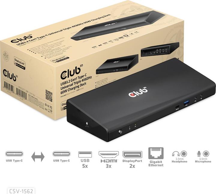 Actual product image Club 3D CSV-1562 (USB-C)
