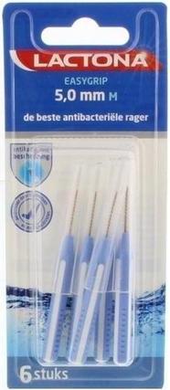 Lactona Bürsten Easygrip M 5.0 Mm - Zahnbürste - 6 Stück (Mittel, 6 x)