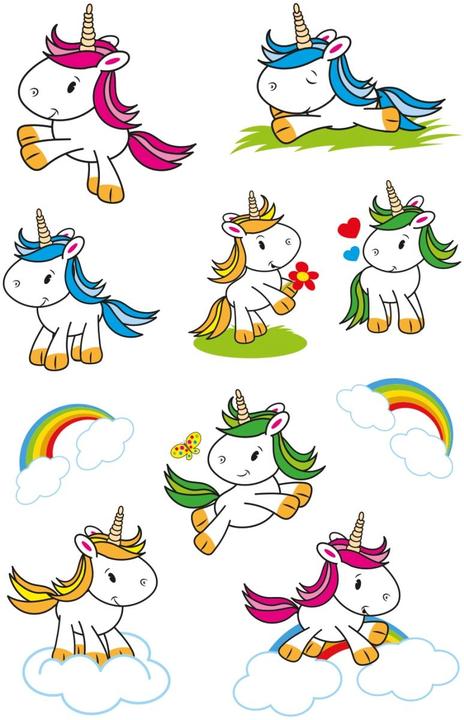 Actual product image HERMA Sticker unicorn